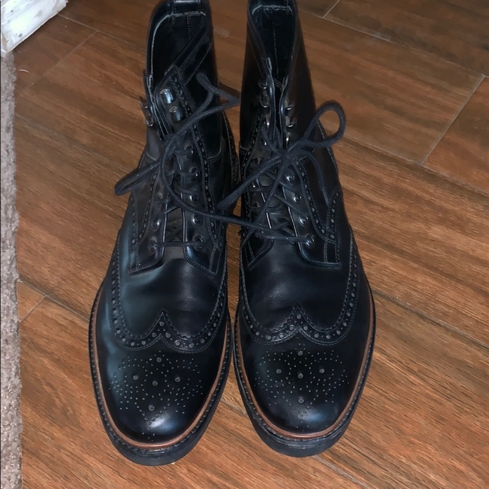 Coach Men’s Black Leather Boots.
